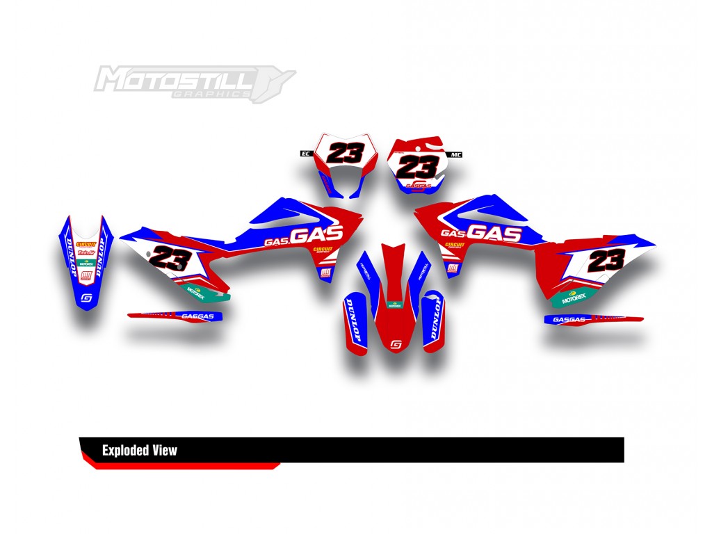 GAS GAS EC MC GRAPHIC SET - DECAL KIT