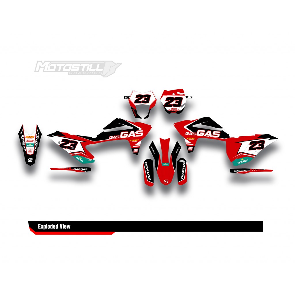 GAS GAS EC MC GRAPHIC SET - DECAL KIT