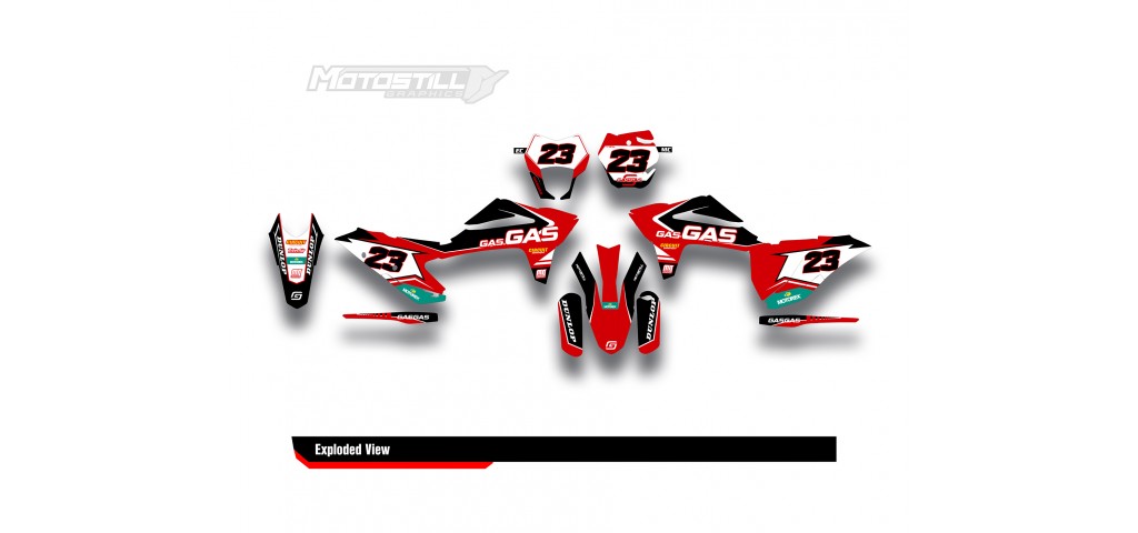 GAS GAS EC MC GRAPHIC SET - DECAL KIT