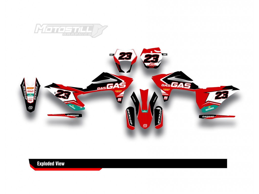 GAS GAS EC MC GRAPHIC SET - DECAL KIT