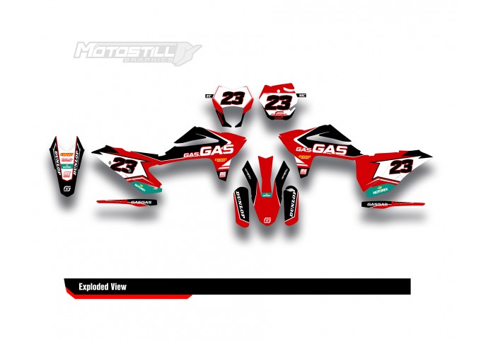 GAS GAS EC MC GRAPHIC SET - DECAL KIT