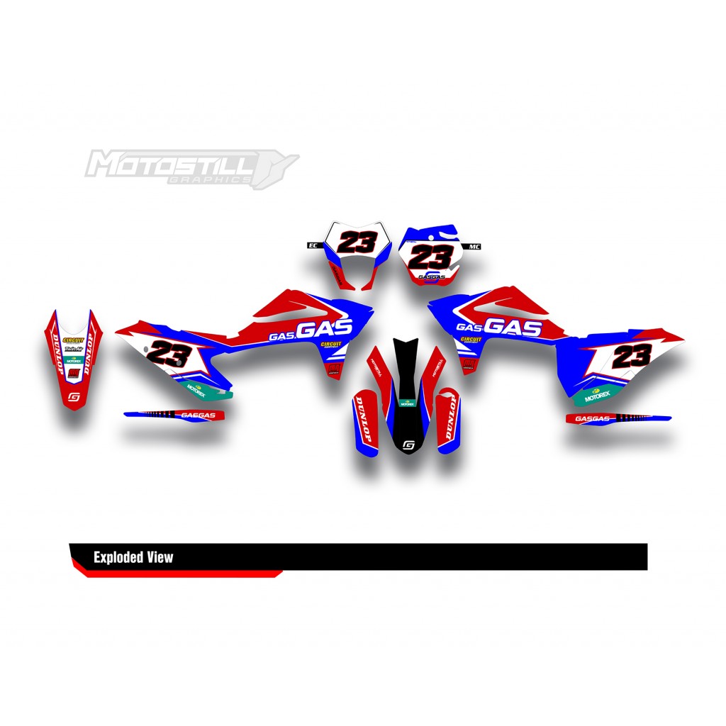 GAS GAS EC MC GRAPHIC SET - DECAL KIT