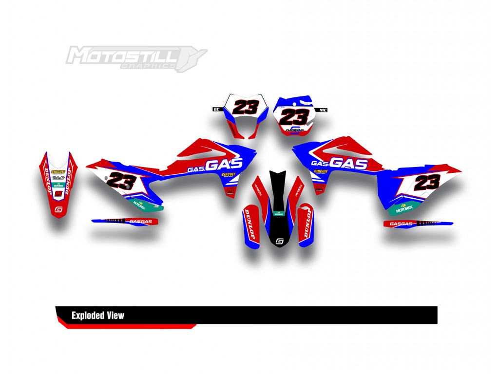 GAS GAS EC MC GRAPHIC SET - DECAL KIT