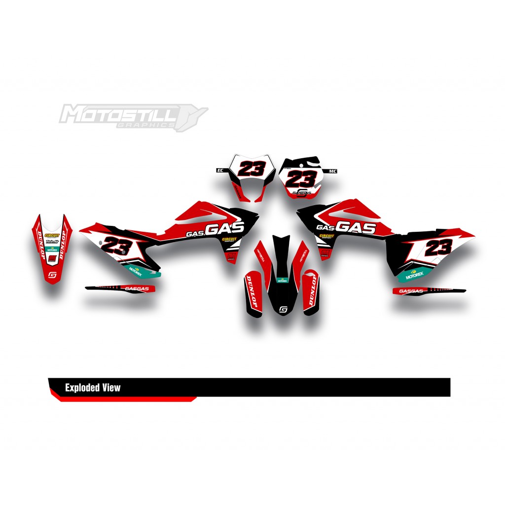 GAS GAS EC MC GRAPHIC SET - DECAL KIT