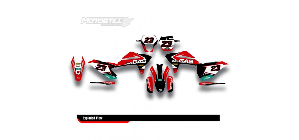 GAS GAS EC MC GRAPHIC SET - DECAL KIT