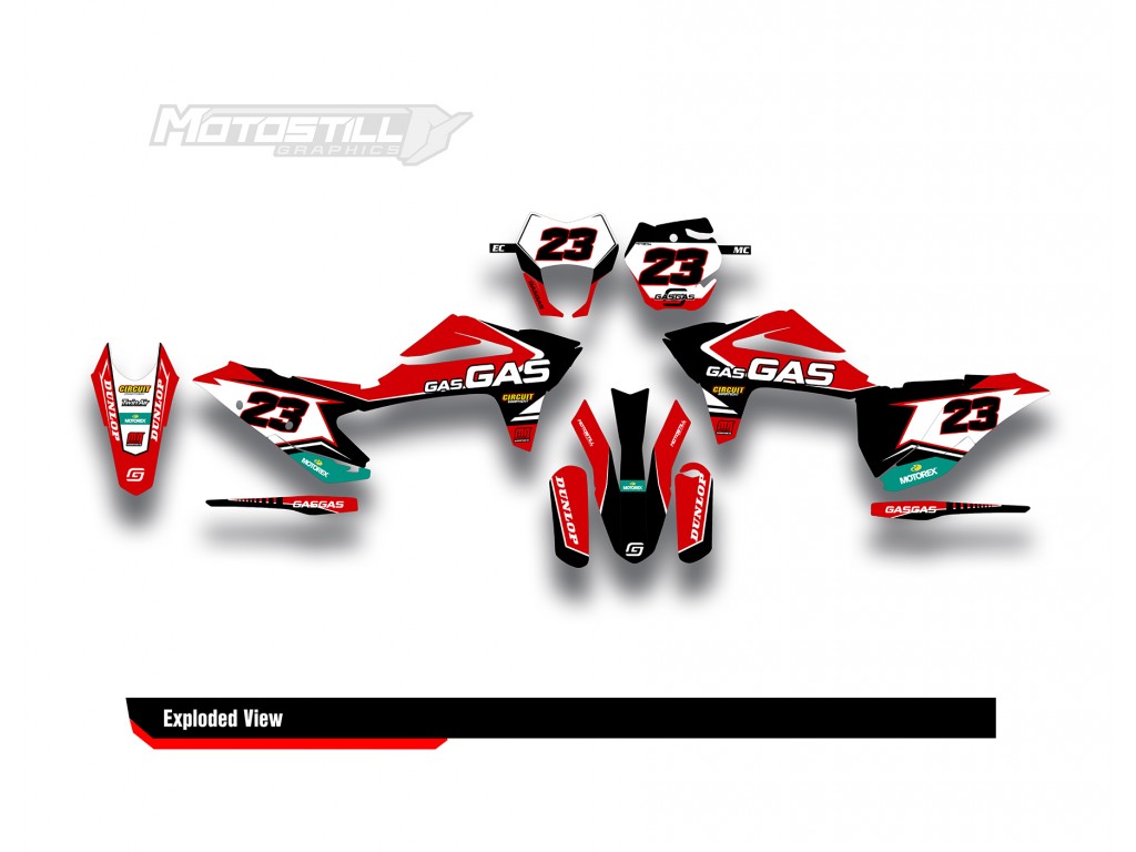 GAS GAS EC MC GRAPHIC SET - DECAL KIT