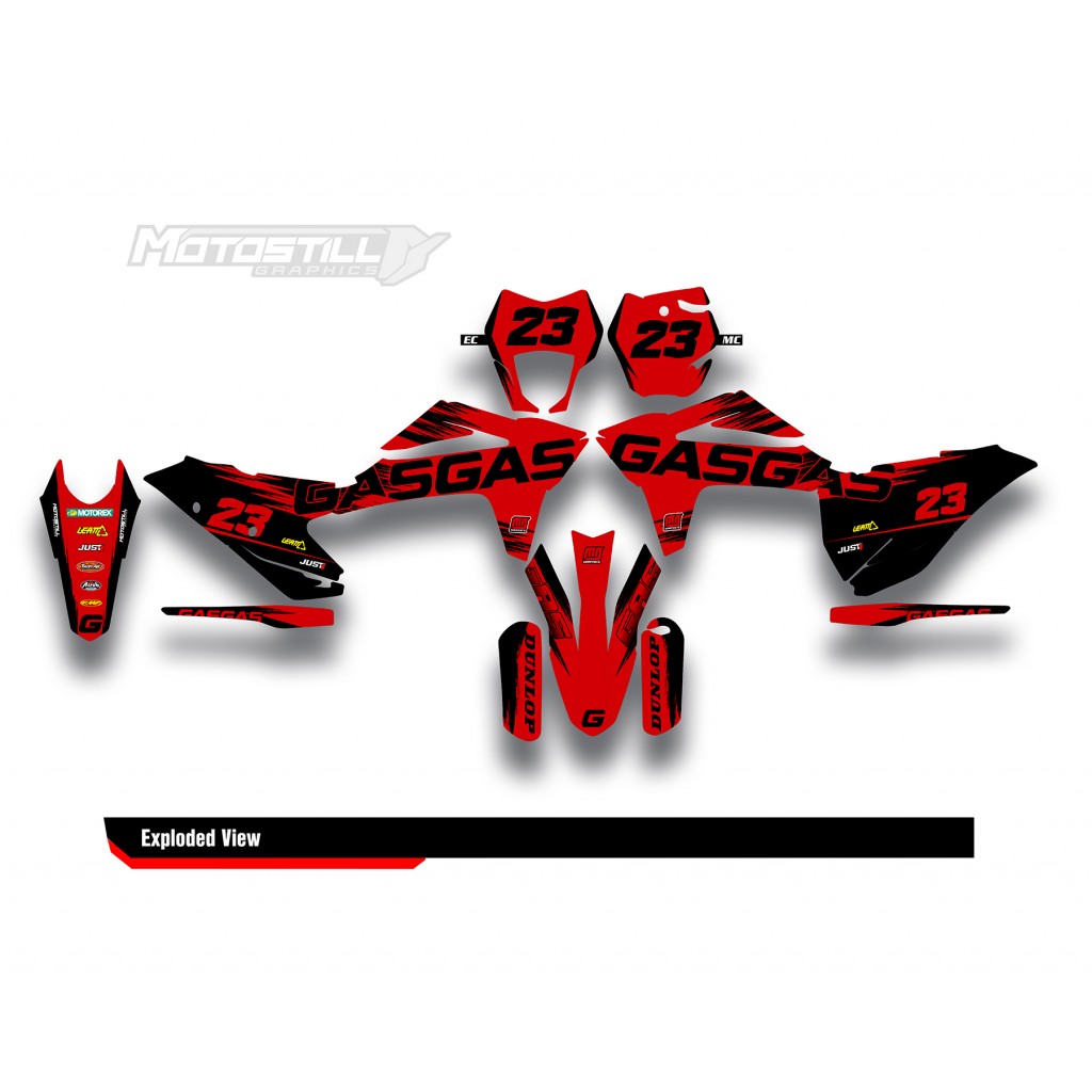 GAS GAS EC MC GRAPHIC SET - DECAL KIT