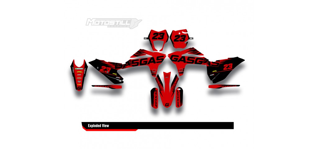 GAS GAS EC MC GRAPHIC SET - DECAL KIT