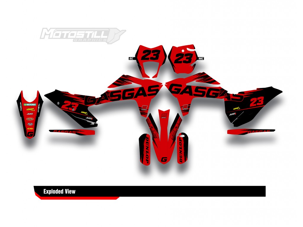 GAS GAS EC MC GRAPHIC SET - DECAL KIT