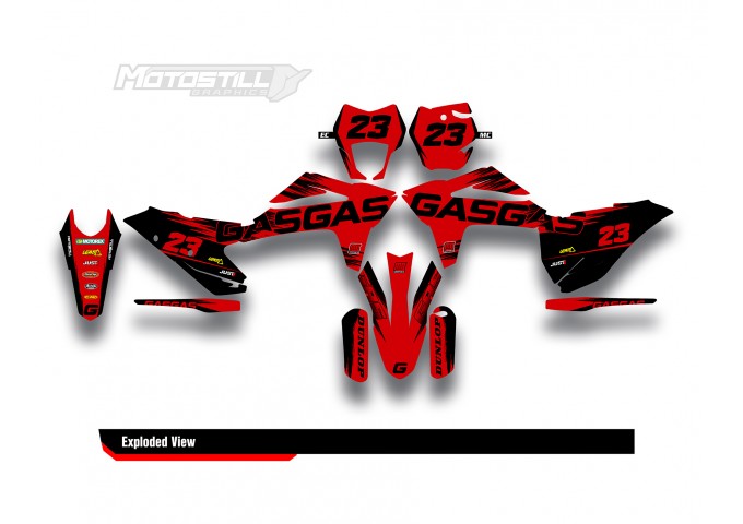 GAS GAS EC MC GRAPHIC SET - DECAL KIT