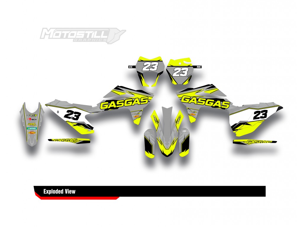 GAS GAS EC MC GRAPHIC SET - DECAL KIT