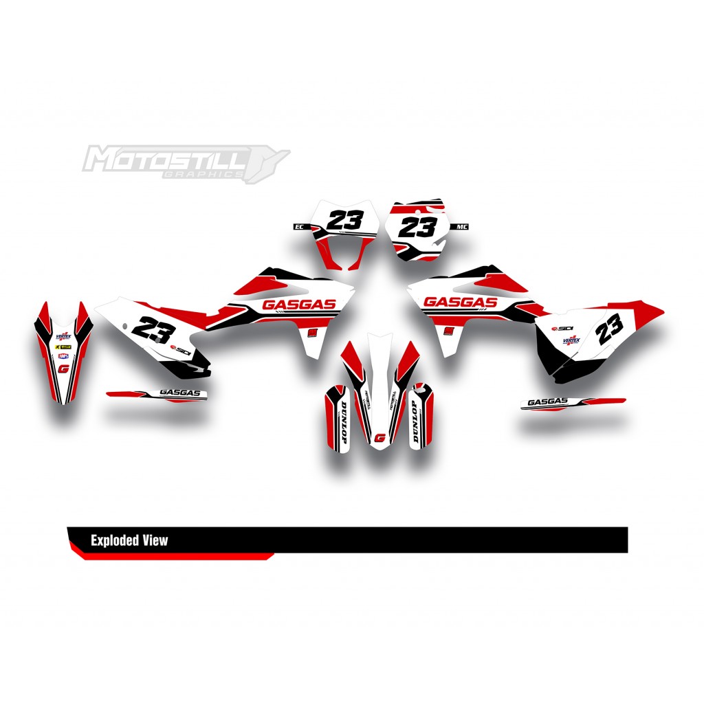 GAS GAS EC MC GRAPHIC SET - DECAL KIT