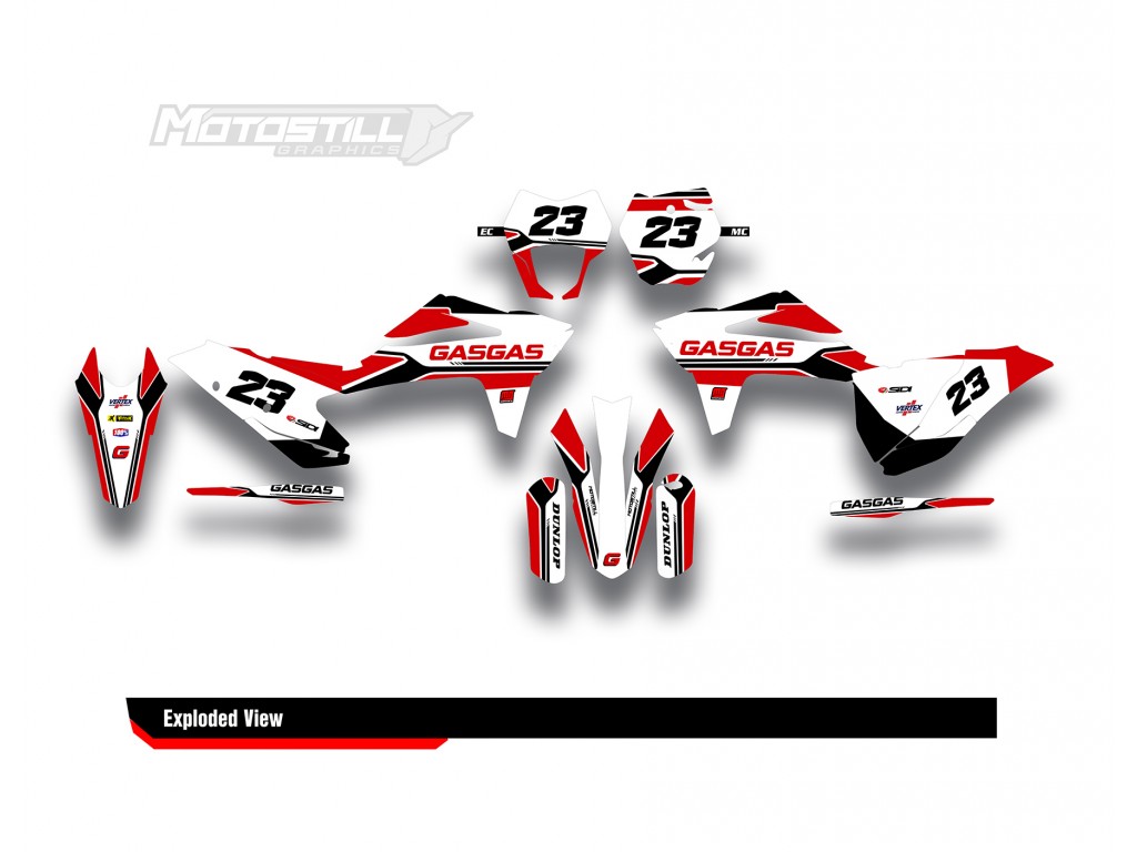 GAS GAS EC MC GRAPHIC SET - DECAL KIT