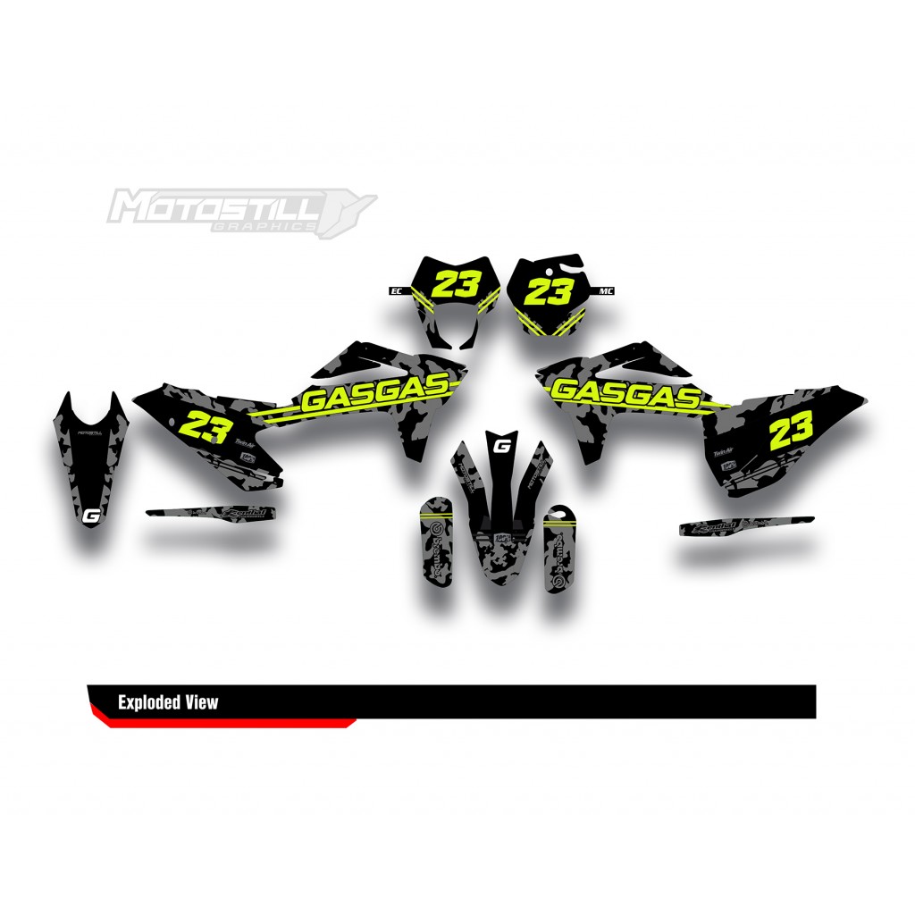 GAS GAS EC MC GRAPHIC SET - DECAL KIT