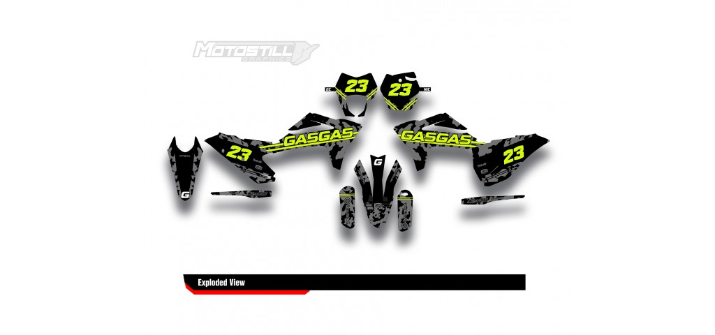 GAS GAS EC MC GRAPHIC SET - DECAL KIT