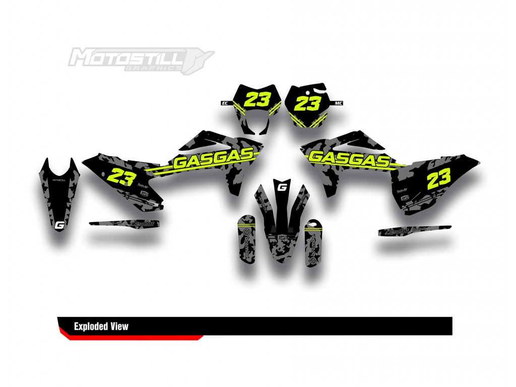 GAS GAS EC MC GRAPHIC SET - DECAL KIT