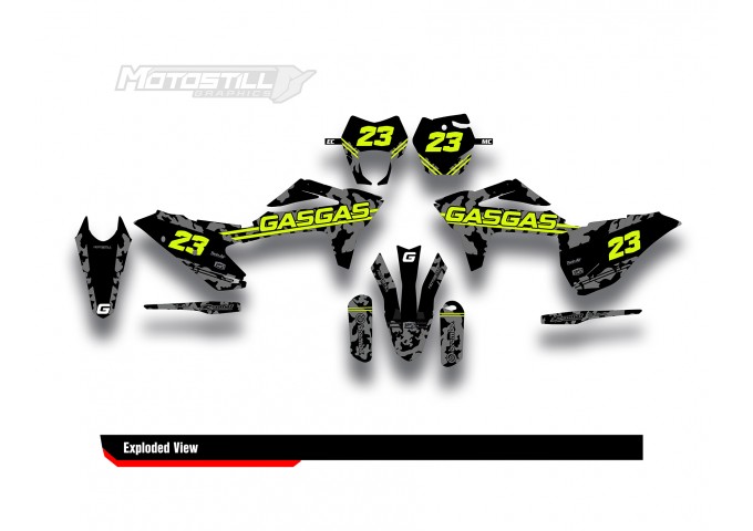 GAS GAS EC MC GRAPHIC SET - DECAL KIT