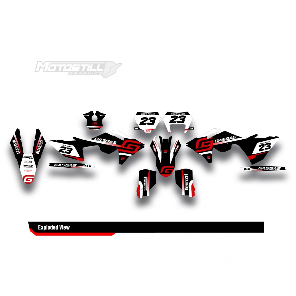 GAS GAS EC MC GRAPHIC SET - DECAL KIT