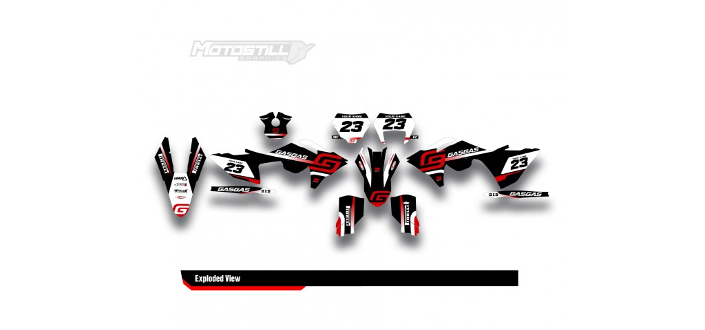 GAS GAS EC MC GRAPHIC SET - DECAL KIT