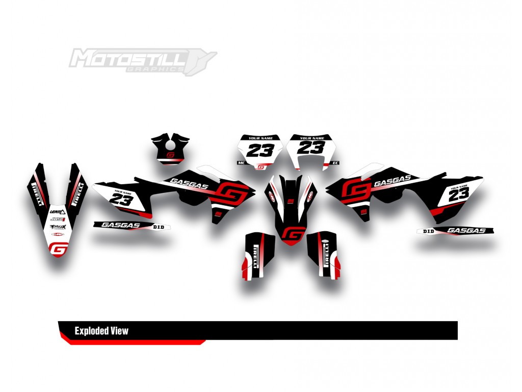 GAS GAS EC MC 2024 GRAPHIC STICKER SET DECAL KIT