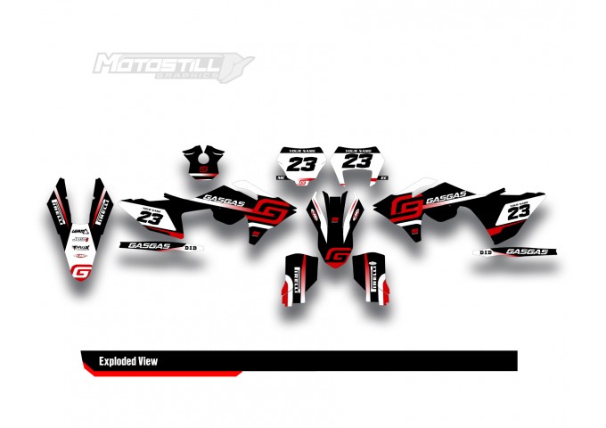 GAS GAS EC MC 2024 GRAPHIC STICKER SET DECAL KIT