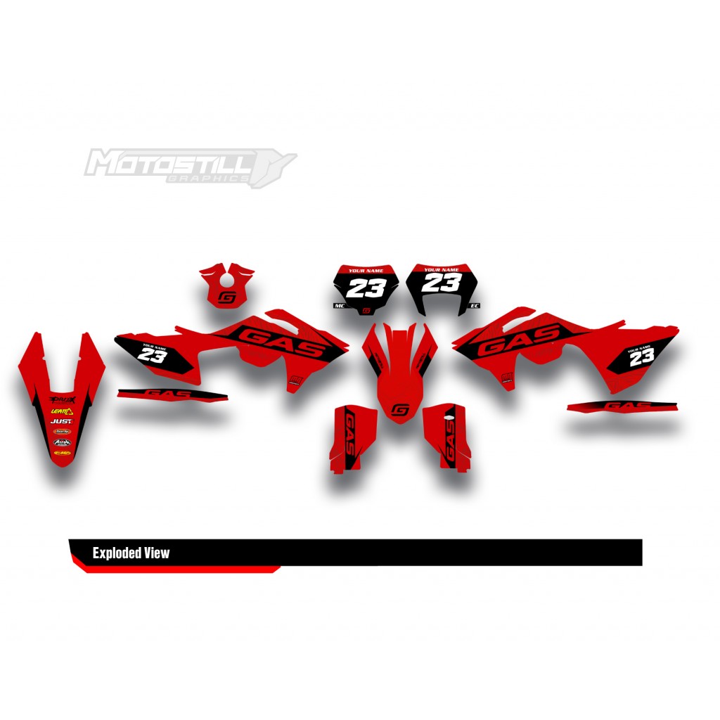 GAS GAS EC MC GRAPHIC SET - DECAL KIT
