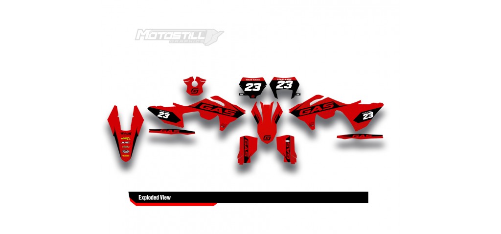 GAS GAS EC MC GRAPHIC SET - DECAL KIT