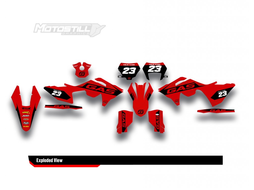 GAS GAS EC MC 2024 GRAPHIC STICKER SET DECAL KIT