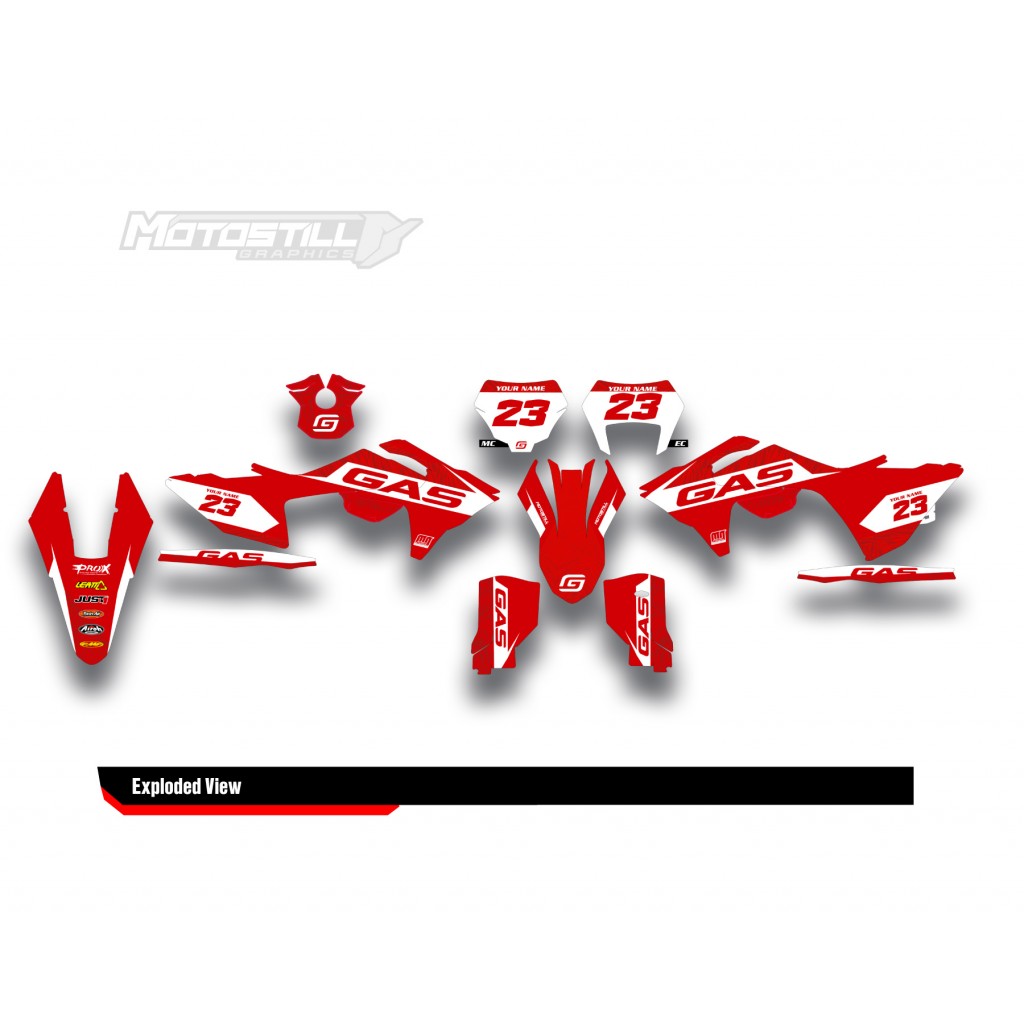 GAS GAS EC MC GRAPHIC SET - DECAL KIT