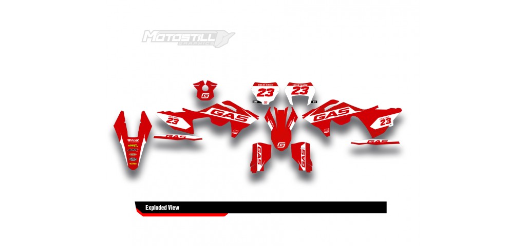 GAS GAS EC MC GRAPHIC SET - DECAL KIT