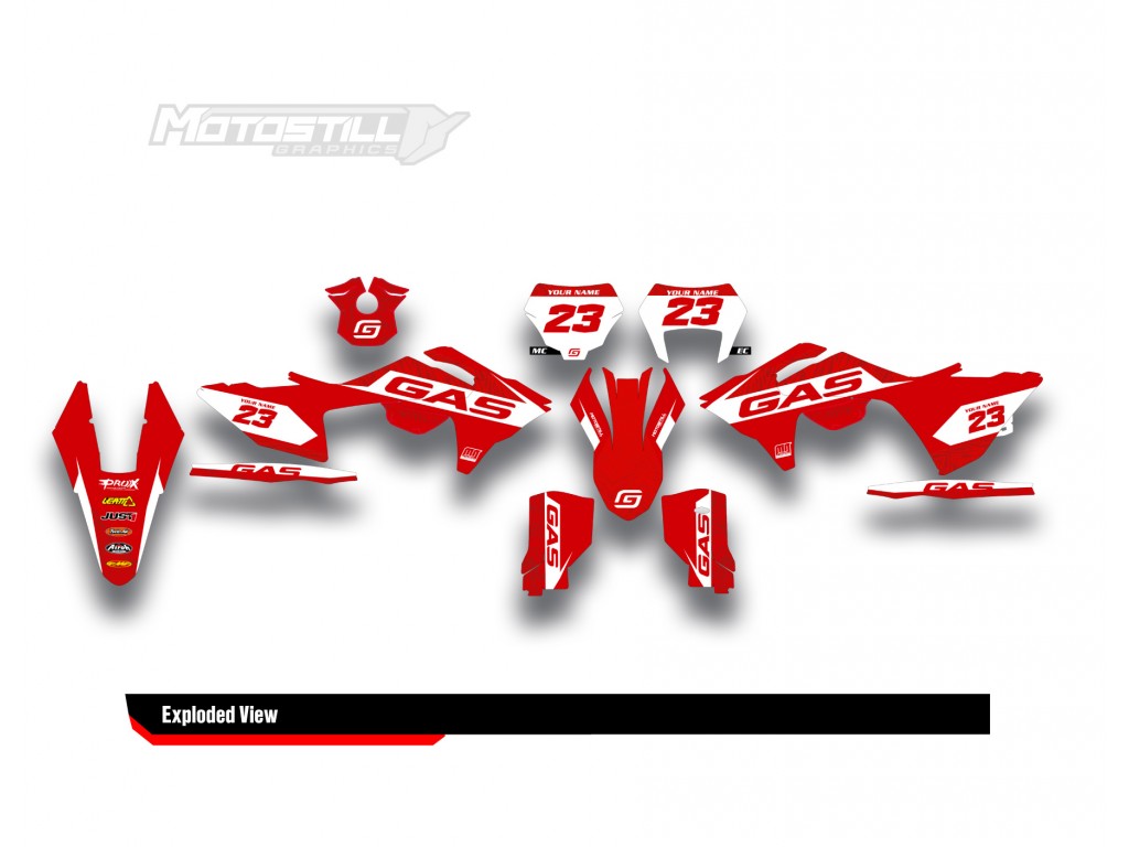 GAS GAS EC MC 2024 GRAPHIC STICKER SET DECAL KIT