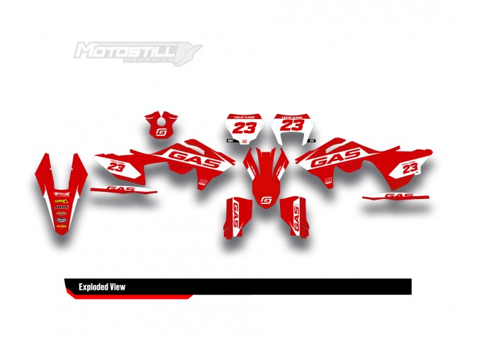 GAS GAS EC MC 2024 GRAPHIC STICKER SET DECAL KIT