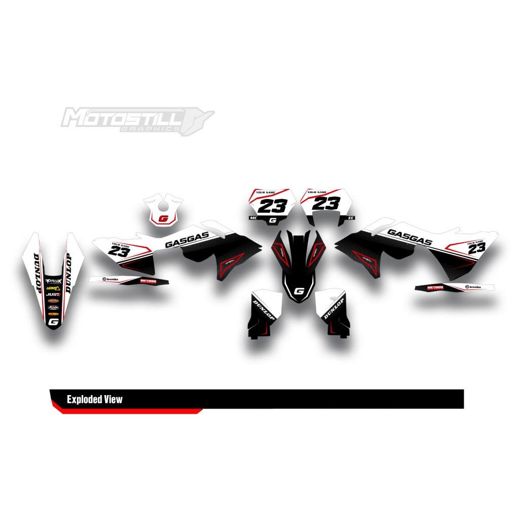 GAS GAS EC MC GRAPHIC SET - DECAL KIT