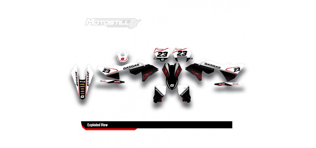 GAS GAS EC MC GRAPHIC SET - DECAL KIT