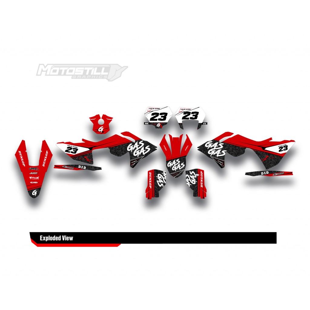 GAS GAS EC MC GRAPHIC SET - DECAL KIT