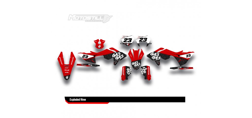 GAS GAS EC MC GRAPHIC SET - DECAL KIT