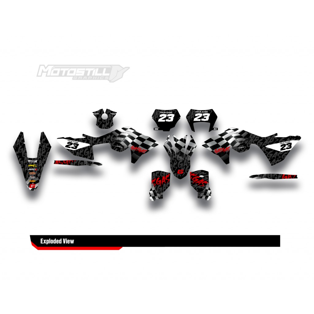 GAS GAS EC MC GRAPHIC SET - DECAL KIT