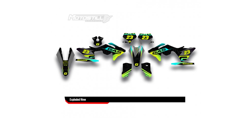GAS GAS EC MC GRAPHIC SET - DECAL KIT