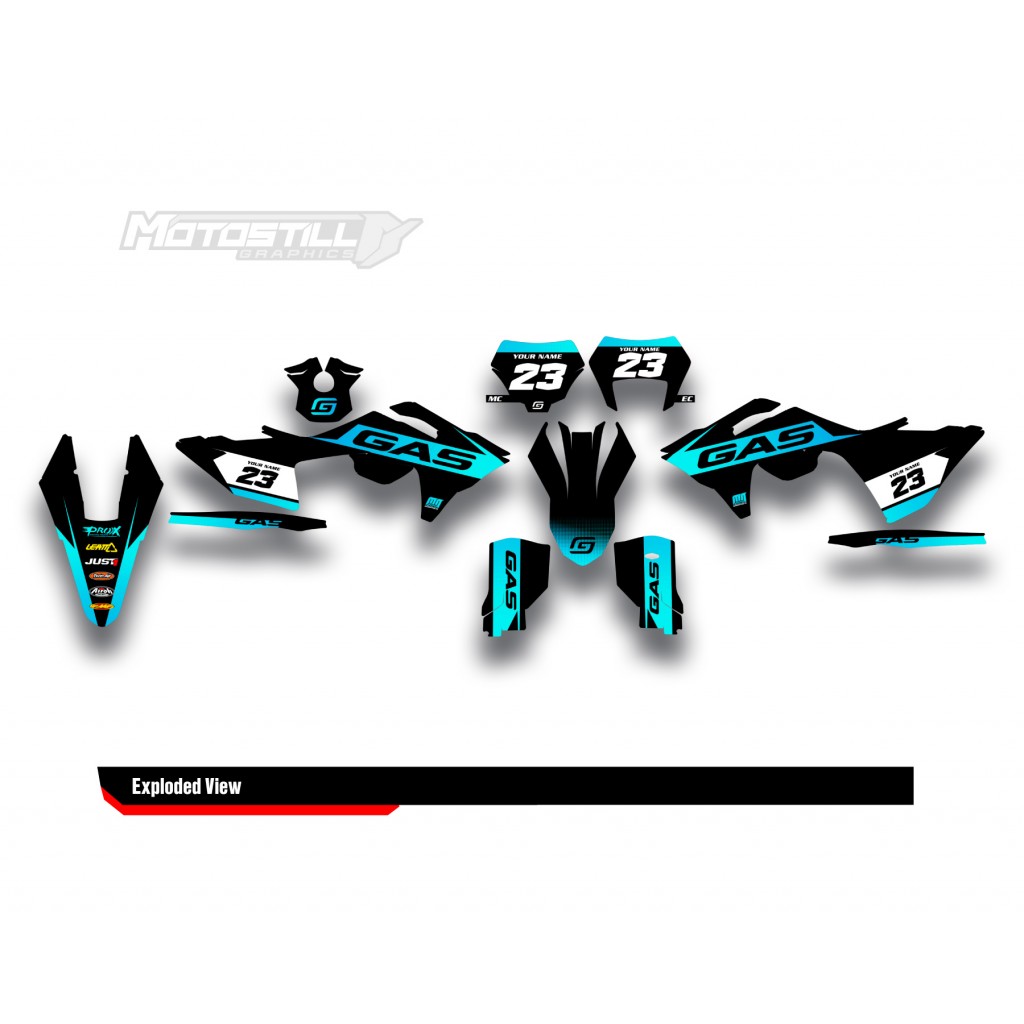GAS GAS EC MC GRAPHIC SET - DECAL KIT