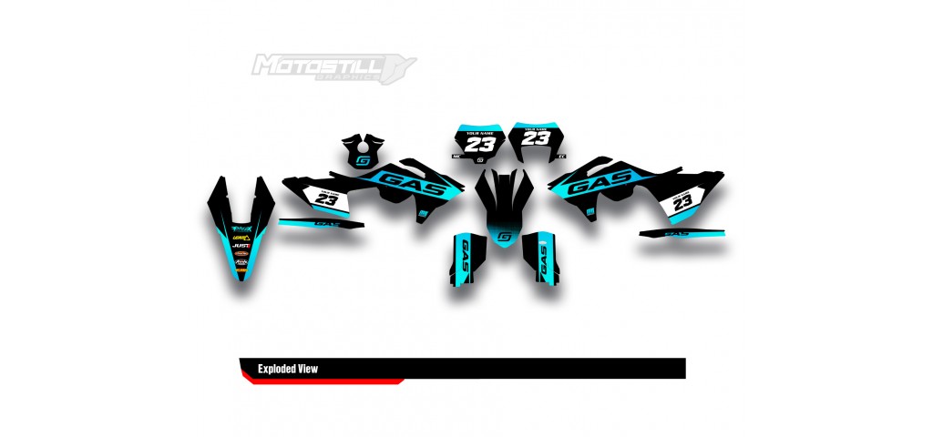 GAS GAS EC MC GRAPHIC SET - DECAL KIT