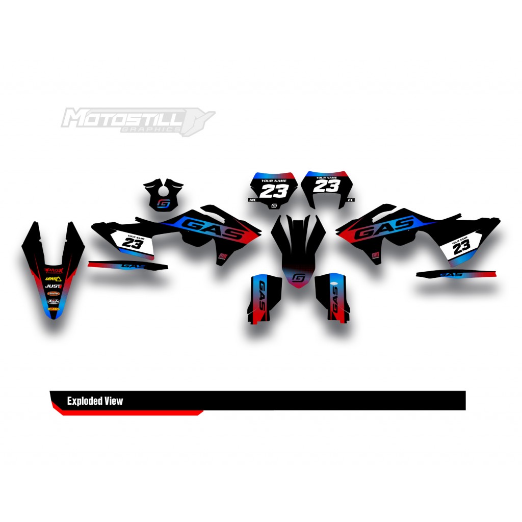 GAS GAS EC MC GRAPHIC SET - DECAL KIT