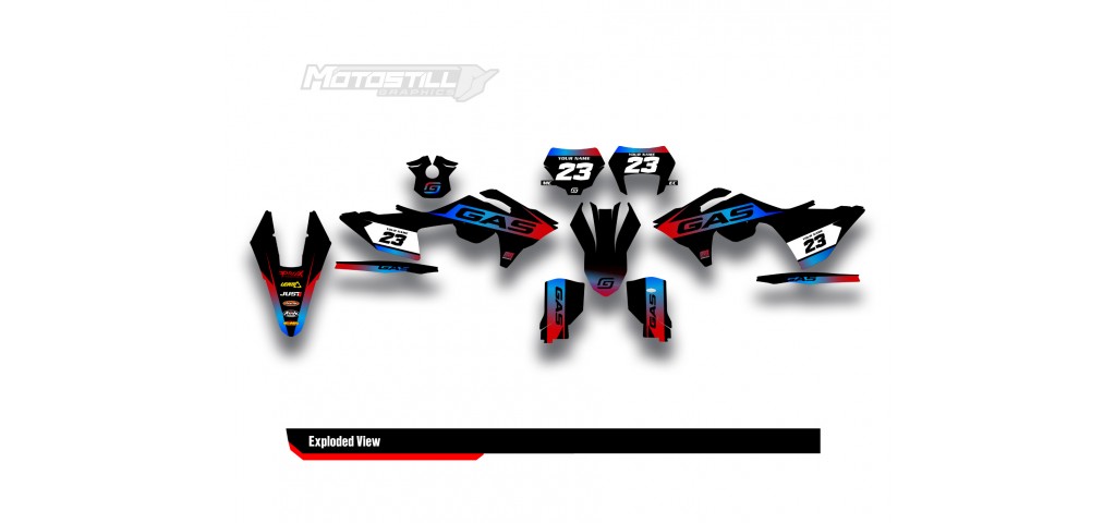 GAS GAS EC MC GRAPHIC SET - DECAL KIT