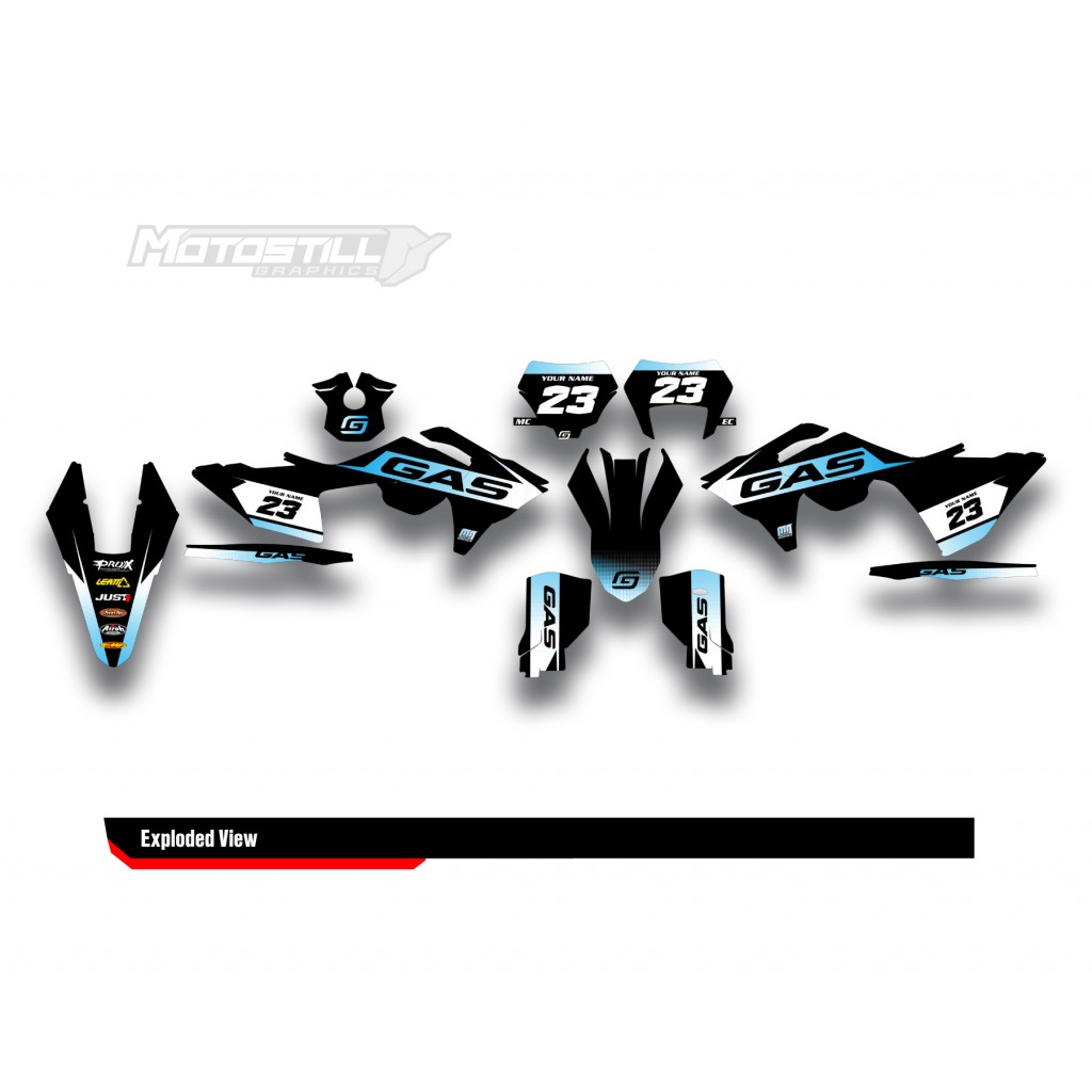 GAS GAS EC MC GRAPHIC SET - DECAL KIT