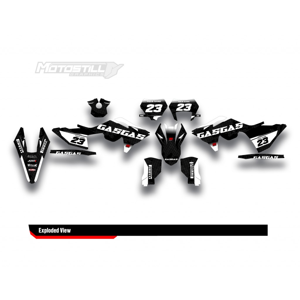 GAS GAS EC MC GRAPHIC SET - DECAL KIT