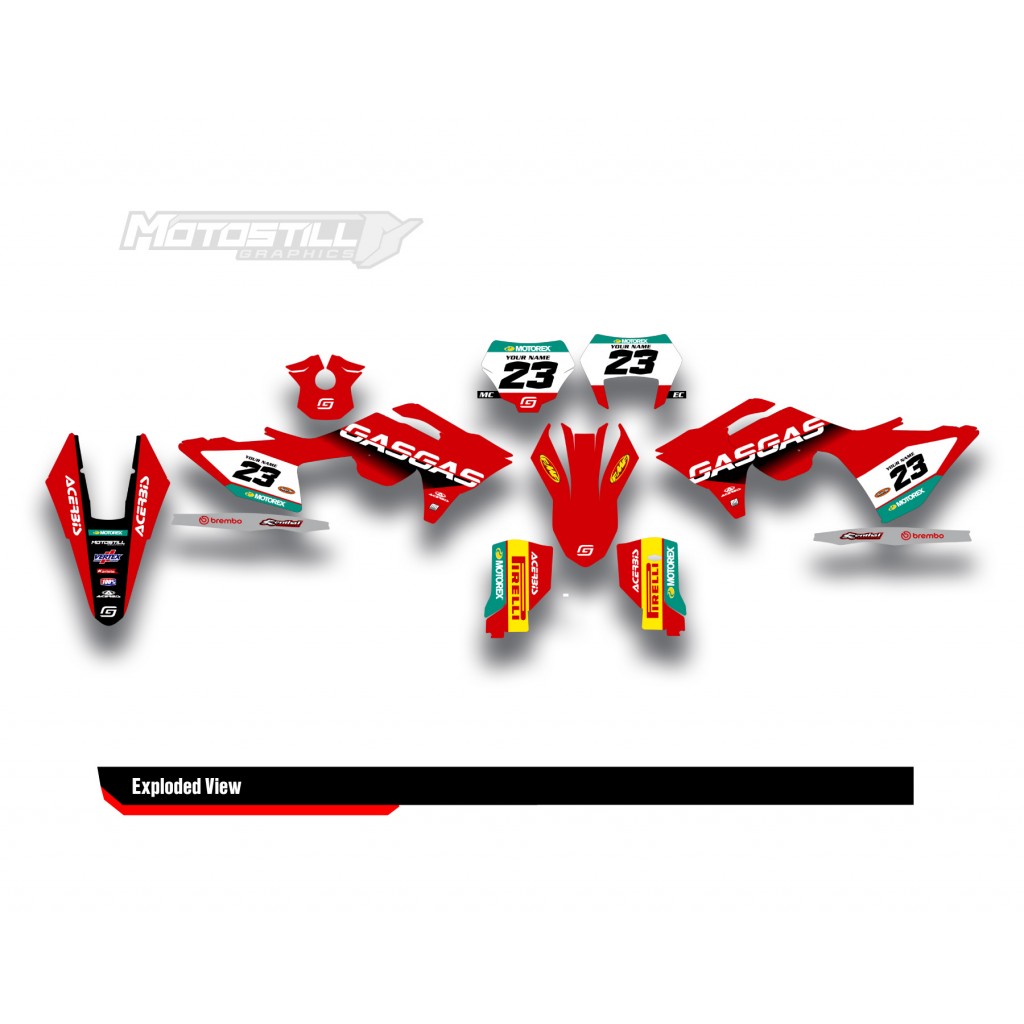 GAS GAS EC MC GRAPHIC SET - DECAL KIT