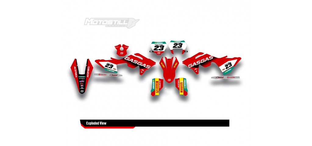 GAS GAS EC MC GRAPHIC SET - DECAL KIT