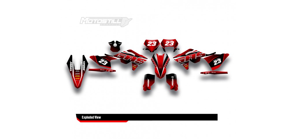 GAS GAS EC MC GRAPHIC SET - DECAL KIT